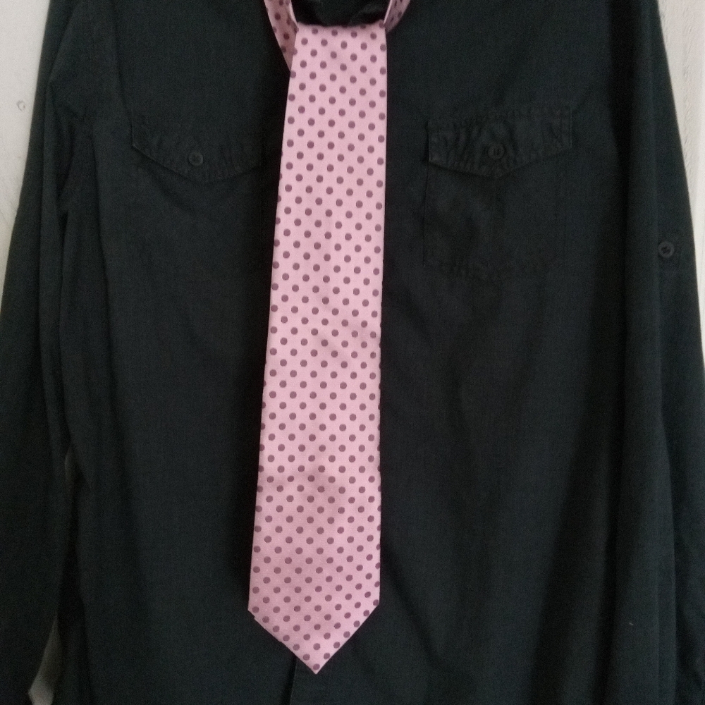 Saxony Silk designer pink tie